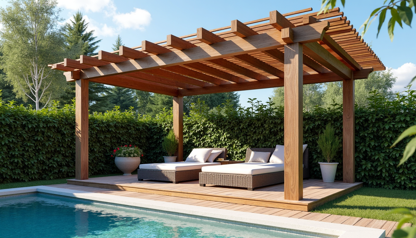 Pergola din fier forjat elegantă într-o grădină luxuriantă