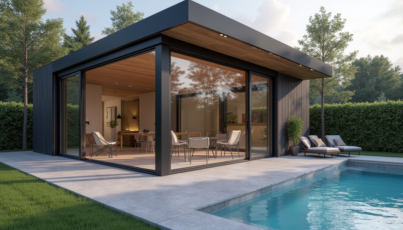 Un gard modern realizat cu sipca metalica Bricodepot, ilustrând estetica și durabilitatea